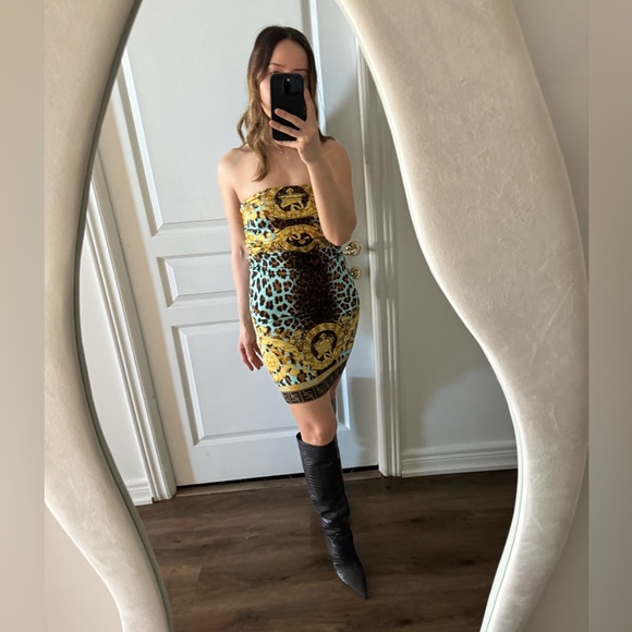 Fendace (Fendi x Versace collab) silk printed skirt - Picture 4 of 12